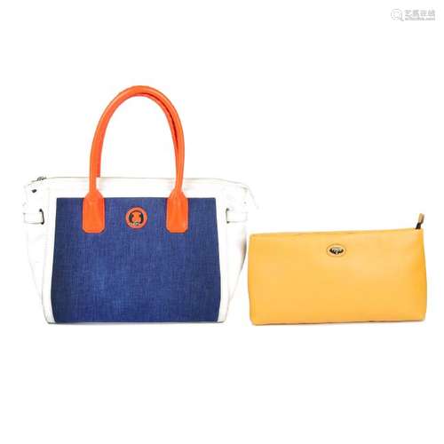 TOUS - a handbag and a clutch. To include a denim