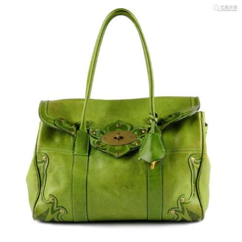 MULBERRY - a tooled leather Bayswater handbag. Designed