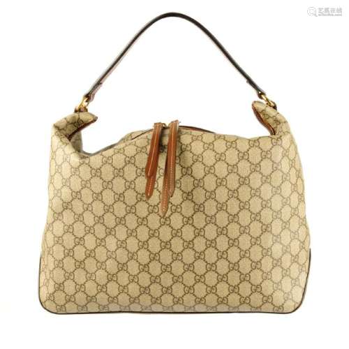 GUCCI - a Supreme hobo handbag. Designed with maker's