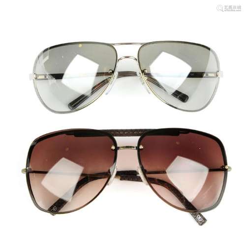 Two pairs of designer sunglasses. To include a pair of