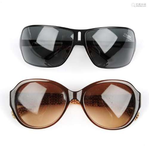 Two pairs of designer sunglasses. To include a pair of