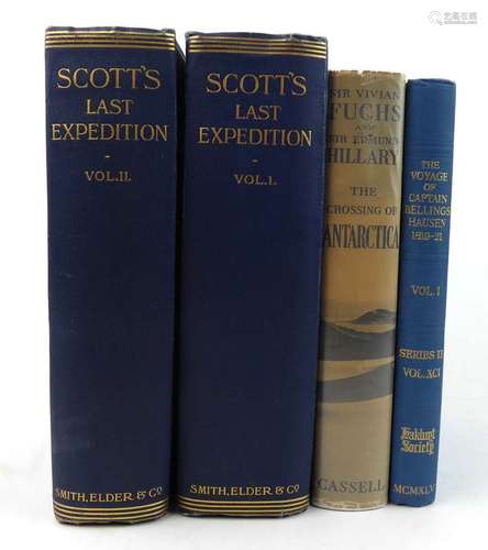 Antarctic Exploration : ( Huxley L. ) : Scott's Last Expedition, 1913. Vols. I & II. Royal 8vo.