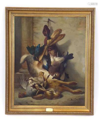 Mattoni (19th Century School), 'Still Life Game', signed and dated 1870, oil on canvas,