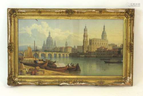 John Dobbin (1815-1888), Alumenda Cathedral and the Royal Palace of Madrid, signed and dated 1866,