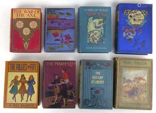 19th. Century Children's titles in decorated & illustrated cloth bindings.