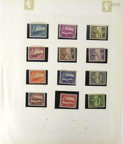 Antigua : Full set of 12 stamps, King George VI, 1938.