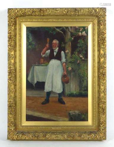 Walter Dendy Sadler (1853-1923), 'The Landlord' and 'The Butler', signed, oils on canvas,