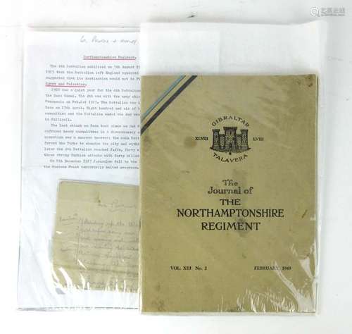 Northamptonshire Regiment : A set of 6 monochrome photographs of regimental action in the attack on