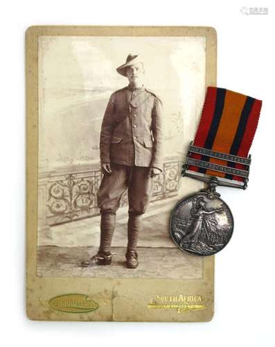 A Queen's South Africa Medal awarded to 180 Corpl. J Brooke. Utenhage V.R.