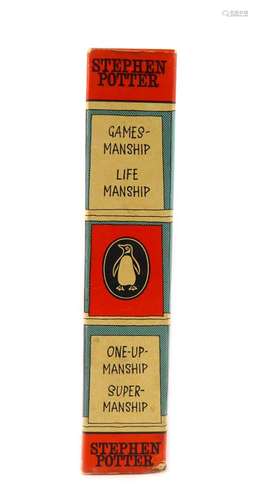 Stephen Potter : Gamesmanship, 1962; Lifemanship 1964; One-Upmanship, 1964 & Supermanship, 1964.