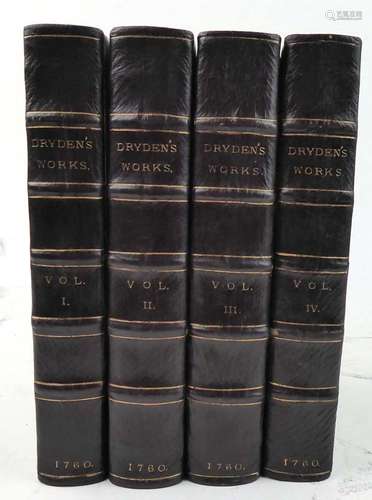 The Miscellaneous Works of John Dryden Esq., 1760. Vols. I - IV. 8vo.