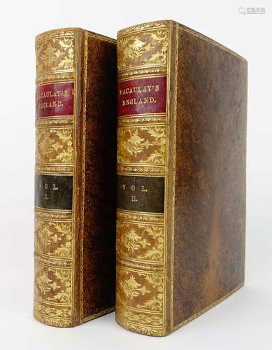 Macaulay T. : The History of England, 1883. Vols. I & II 8vo.