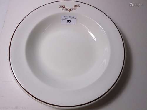 PORT LINE: A SOUP PLATE BY FURNIVALS, CIRCA 1913