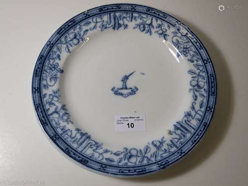 BIBBY LINE: AN ‘ENFIELD FRUIT’ PATTERN CHINA DINNER PLATE, BY MINTON, CIRCA 1906