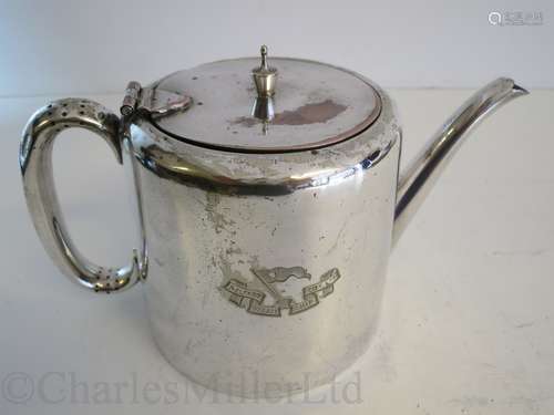 BELFAST STEAM SHIP COMPANY LTD: A PLATED TEA POT BY SHARMAN D. NEILL, BELFAST, CIRCA 1920