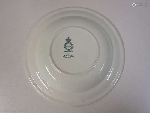 LAMPORT & HOLT LINE: A ‘HAMILTON’ PATTERN SOUP PLATE BY D.A.S. NESBITT & CO, LIVERPOOL CIRCA 1910