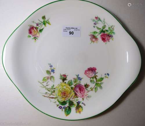 ROYAL MAIL LINES: A ‘ROSE’ PATTERN BONE CHINA PLATE BY ROYAL DOULTON, CIRCA 1930