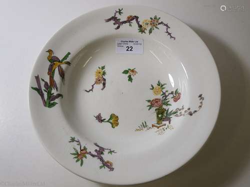 CANADIAN PACIFIC: ‘EMPRESS’ PATTERN CHINA SOUP PLATE BY GRINDLEY, ENGLAND, CIRCA 1932