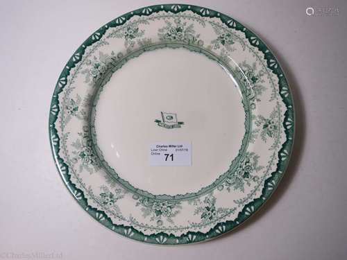 MANCHESTER LINERS LIMITED: A DINNER PLATE BY DUNN BENNETT & CO. LTD., CIRCA 1910