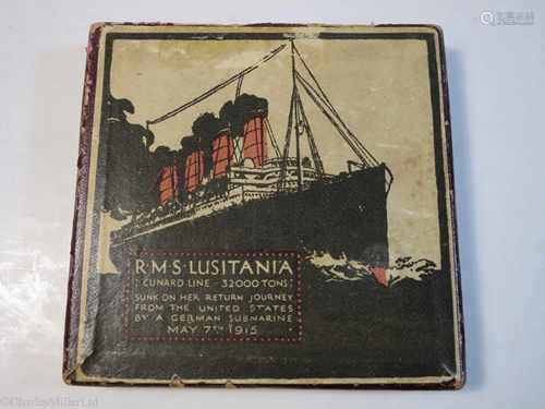 AN ENGLISH IRON RE-STRIKE MEDALLION OF THE GERMAN “LUSITANIA” MEDAL, CIRCA 1915