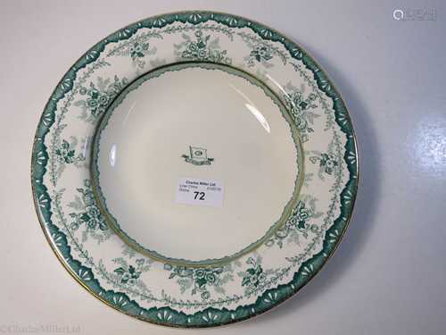 MANCHESTER LINERS LIMITED: A SOUP PLATE BY DUNN BENNETT & CO. LTD., CIRCA 1910