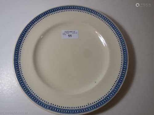 BLUE FUNNEL LINE (ALFRED HOLT & COMPANY): CHINA DINNER PLATE BY ASHWORTH BROS., CIRCA 1900