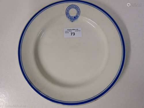 MANCHESTER LINERS LIMITED: A DINNER PLATE BY DUNN BENNETT & CO. LTD., CIRCA 1920