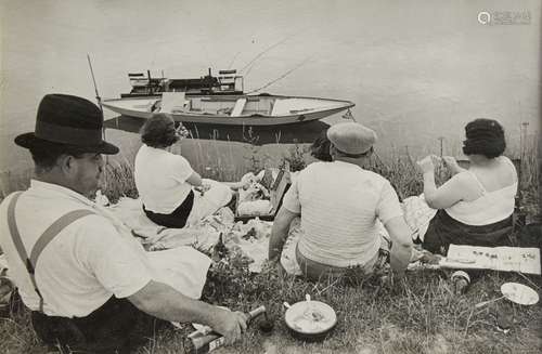 Henri Cartier-Bresson, French 1908-2004- On The Banks of the Marne, France, 1938; gelatin silver