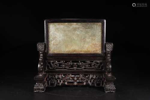 A HETIAN JADE SCREEN