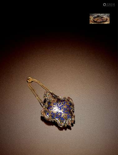 1860年制 法国宫廷珐琅镶嵌香囊（The Pomander） 年代：法国 约1860年