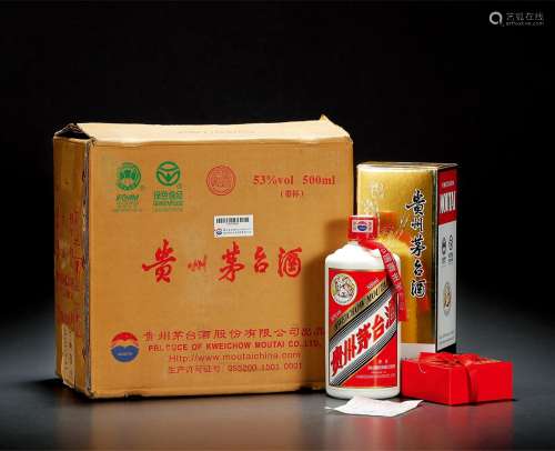 2007年贵州茅台酒（原箱） 数量：6瓶 度数：53% 容量：500ml
