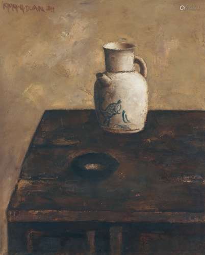 段建伟（b.1961） 唐白瓷瓶 布面 油画