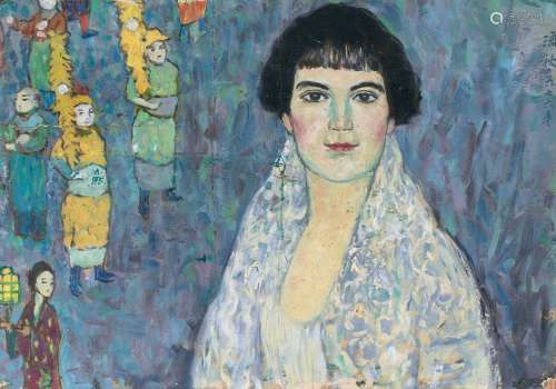 王流秋（1919-2011）女肖像 纸本 油画
