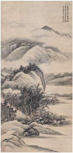 吴湖帆（1894～1968） 湖山清逸图 设色纸本 立轴