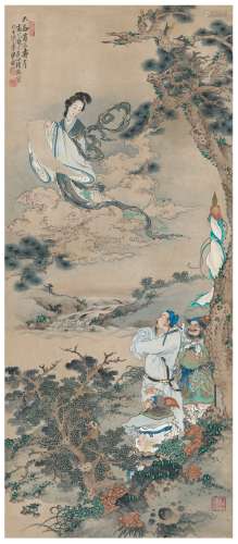徐 操（1899～1961） 神仙富贵图 设色纸本 镜片