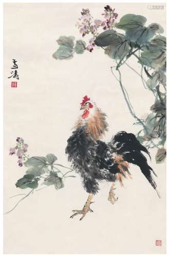 王雪涛（1903～1982） 大吉图 设色纸本 立轴