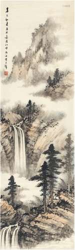 黄君璧（1898～1991） 云山归隐图 设色纸本 画心