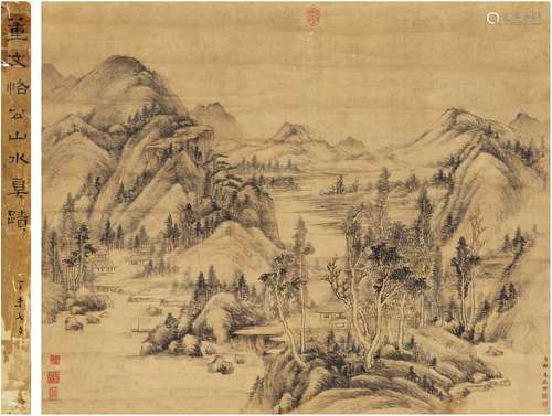 董邦达（1699～1769） 林泉幽居图 设色纸本 立轴