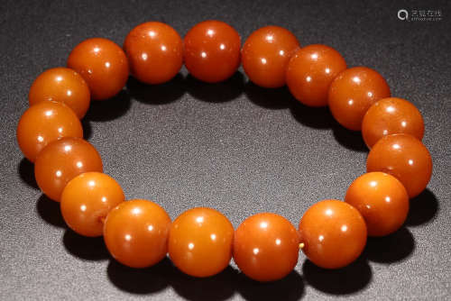 A AMBER ROSARY