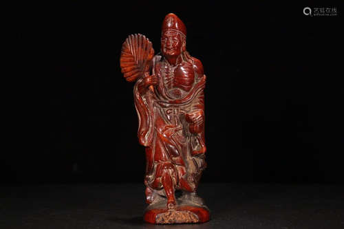 A LUJIAO STATUE ORNAMENT