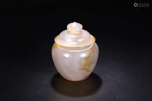 AN AGATE POT