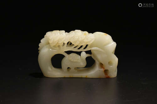 A HETIAN JADE LANSCAPE CARVED ORNAMENT