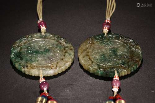 JADEITE WARP BA JI XIANG PENDANT FOR 2