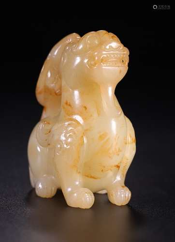 HETIAN JADE RUI BEAST ORNAMENT