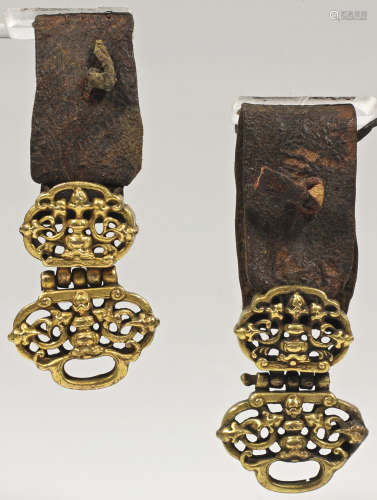 PAIR OF BELT PENDANTS