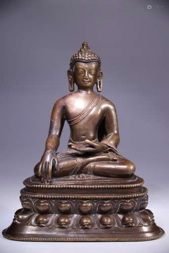 IMPRESSIVE BUDDHA WITH INLAYS