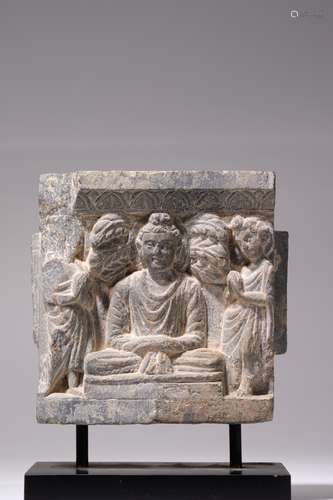 RELIEF DEPICTING MEDITATING BUDDHA