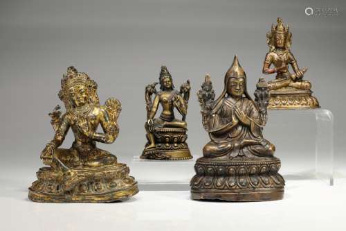 SET OF 4 BRONZES