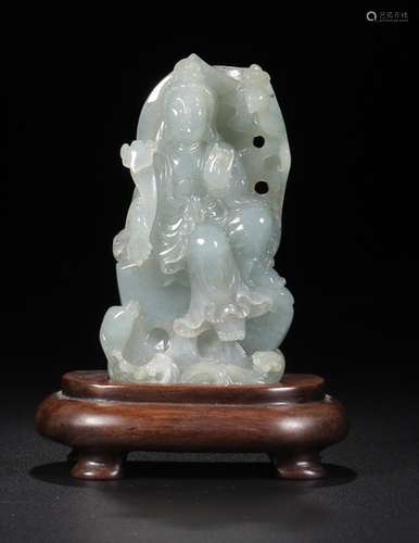 JADEITE GUAN YIN BUDDHA ORNAMANT