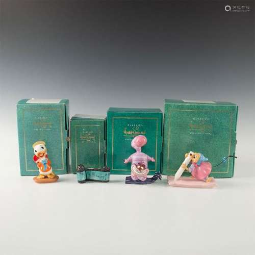 GROUP 4 DISNEY CLASSICS FIGURINES, VARIOUS